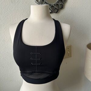 Nike Black Women's Sports Bra Sz S sports outdoor run workout